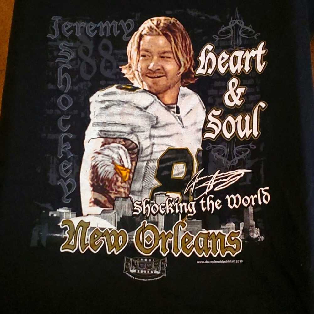 2xl jeremy shockey 2010 in memory of shirt